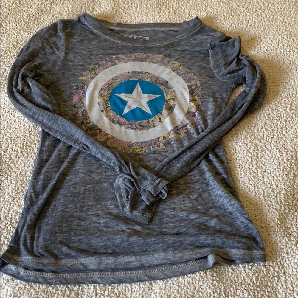 Girls marvel long sleeve T-shirt
